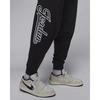 Jordan Flight MVP Solid Color Lace-Up Casual Tapered Baseball Style Knit Sports Pants Men Pants Black FN4670-010