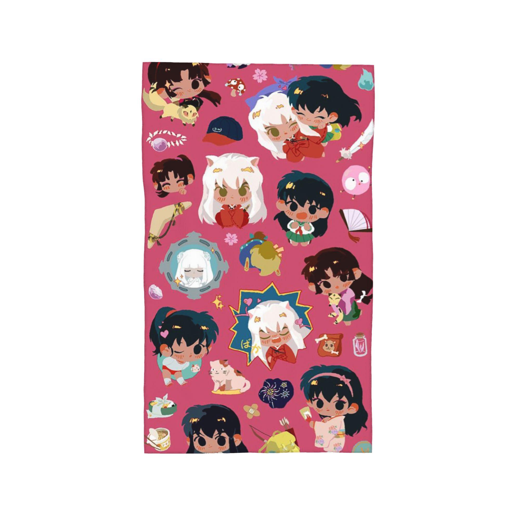 

Manga Kimono Inuyasha Sesshomaru Soft Face Towel Quick Dry Pool Bath Cotton Towels Absorbent Quick W40*H60(CM)