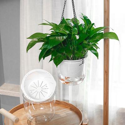 1Pc Hanging Flowerpot Self Absorbing Water Thickened Plastic Lazy Planter