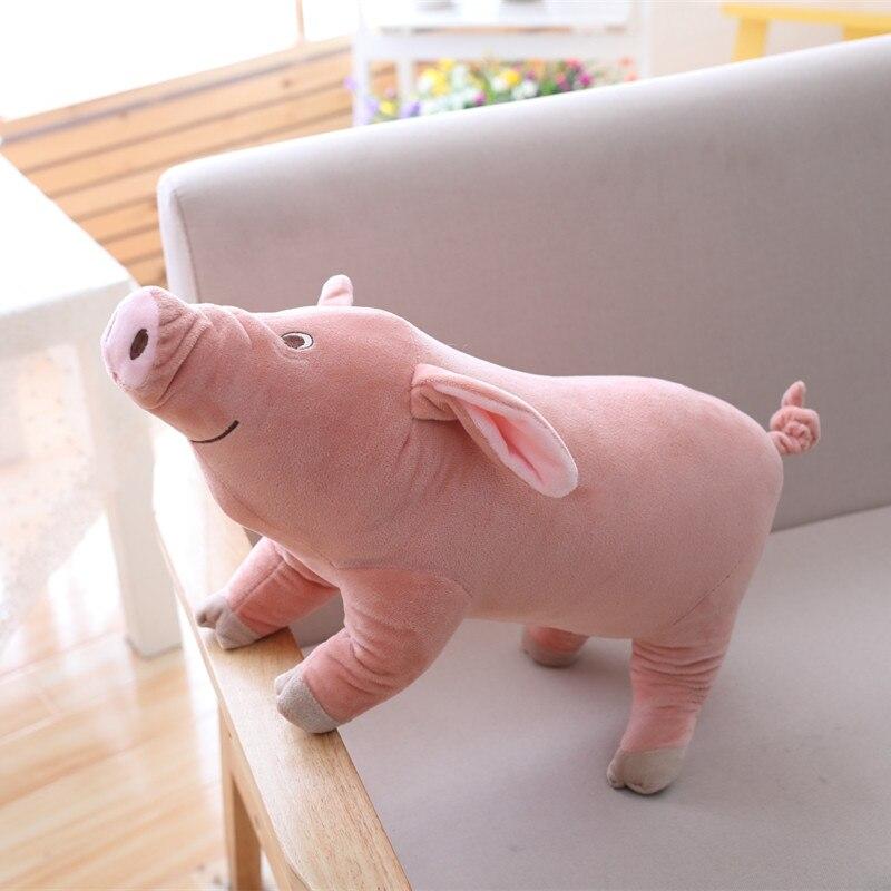 1pc 40cm Simulation Lovely Stuffed Pig Toy Soft Animal Pig Doll Charming Cartoon Pig Pillow Kids Toy Creative Birthday Gift For Girl