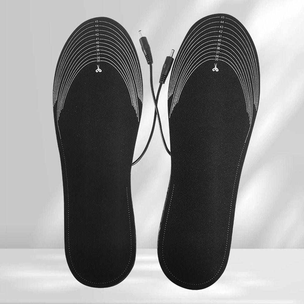 Cuttable USB Heated Shoe Insoles Rapid Heating Electric Foot Warming Pad Winter