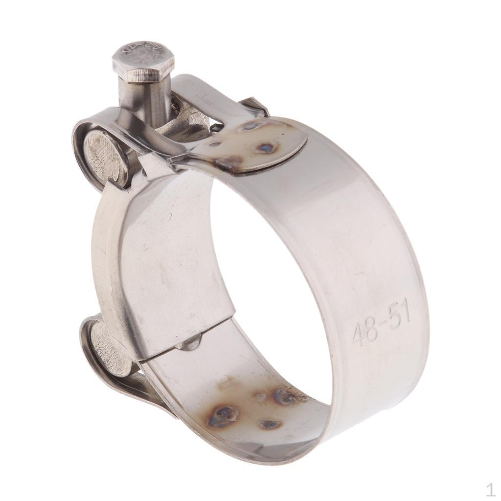 Durable Stainless Steel Motorcycle Exhaust Clamp - Choose from Various Sizes