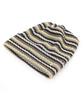 Eondeokeonteulolseutyudio Breathable Mesh Stripe Pattern Summer Casual Women'S Long Beanie Square Net Beanie / Stripe / Lemon Brown