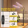 Grow Lights for Indoor Plants, Full Spectrum LED Plant Light with 9.8-35 In Tripod Stand, 120 LEDs 5700K, 4/8/12H Auto Timer, 5 Brightness Levels