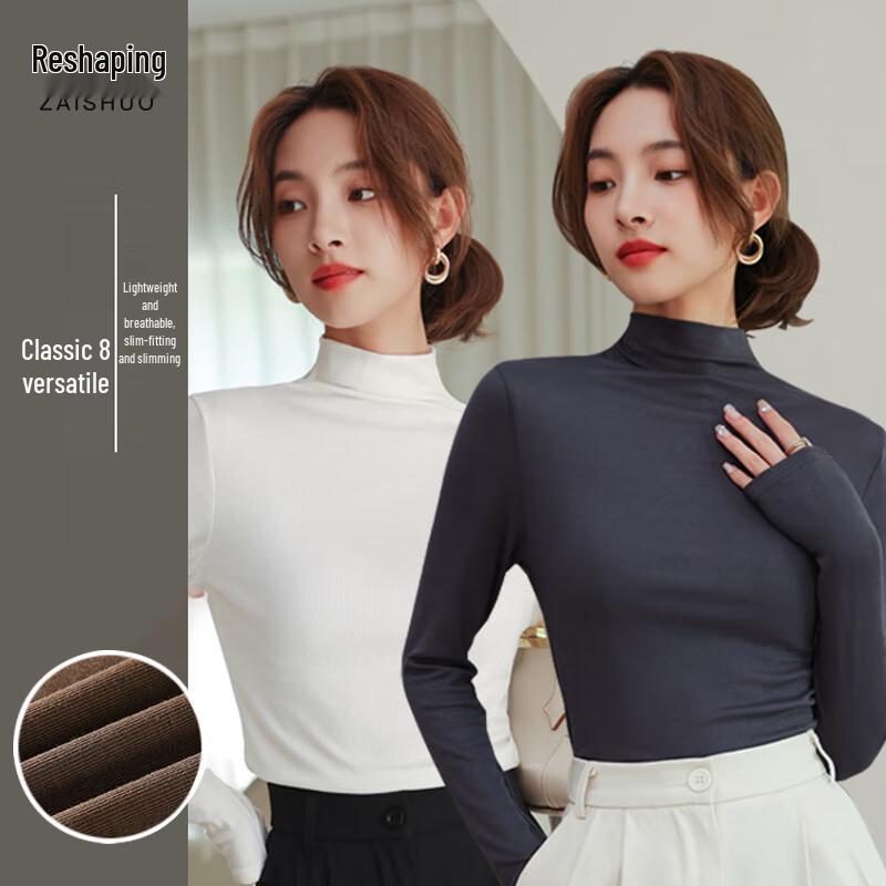 

Женский базовый слой с полувысоким воротом и длинным рукавом L