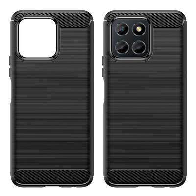TPU Phone Case for Honor X8 5G/X6 4G/X6 5G/X6s 4G/Play 30/Play6C 4G/70 Lite 5G/X8a 5G,Brushed Carbon Fiber Texture Protective Cover