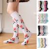 6 Pairs Sport Socks Soft Breathable Non-Slip Compression Socks Functional Support Calf Stockings Exercise Yoga Daily Wear