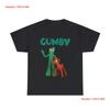 Gumby Black T Shirt NEW Retro Style S TV Cartoon Funny Nostalgia Vintage Washed Unisex Designer Clothes Homme Graphic Stylish