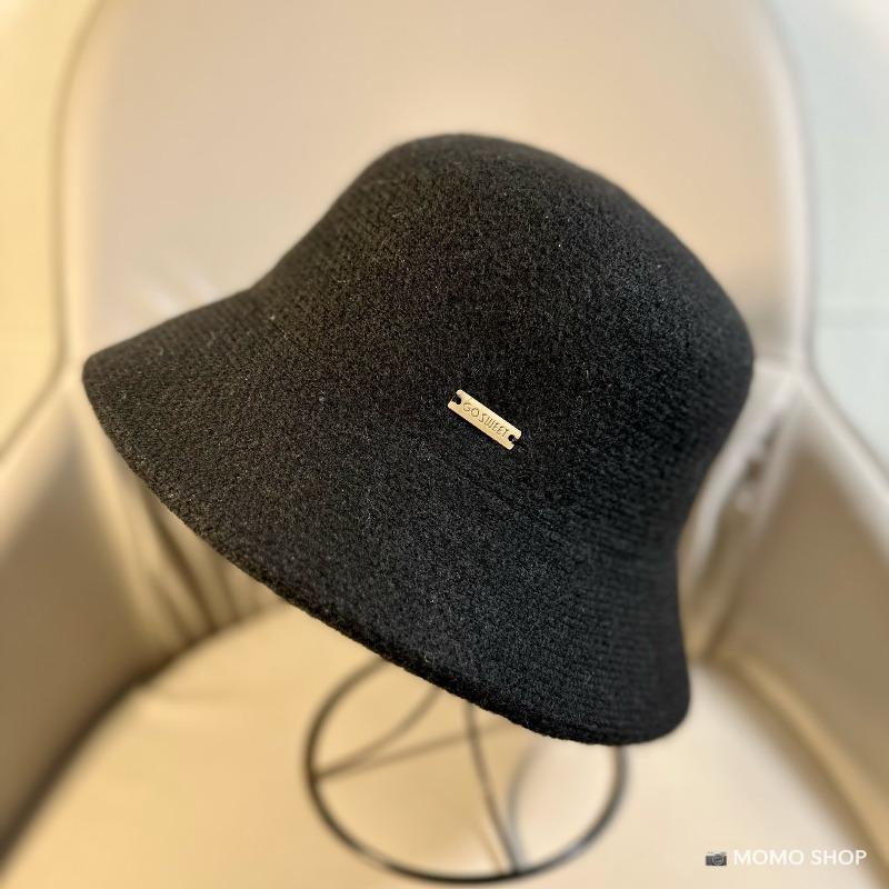 Meier Wool knitted bucket hat autumn and winter versatile fashion foreign style warm retro basin hat