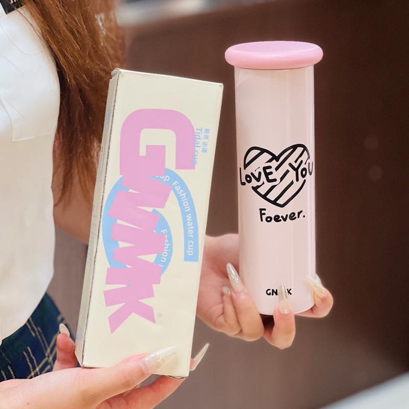 New Mushroom Thermos Cup Compact Line Accompanying Cup High Appearance Level Stainless Steel Water Cup Girls Portable Cup