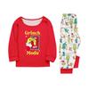 Christmas Print Cute Family Set Pajamas, Home Clothes, Family Set Long Sleeve Top Pants Set