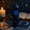 Black Obsidian Crystal Point Midnight Blue Design