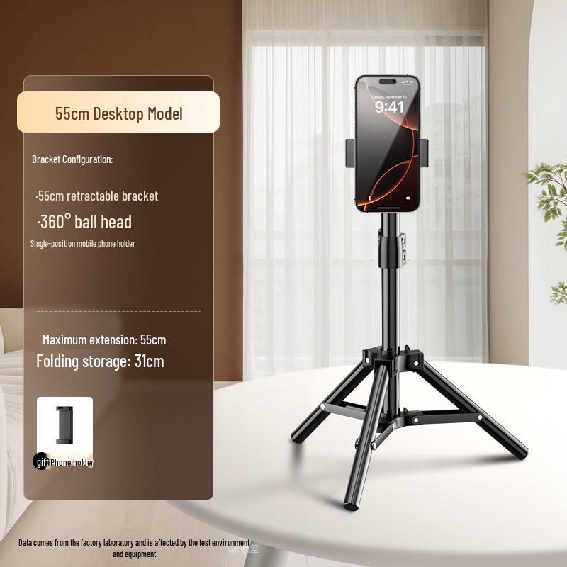 

Dedicated Mobile Phone Holder Tripod with Fill Light for Live Broadcasts and Outdoor Shooting