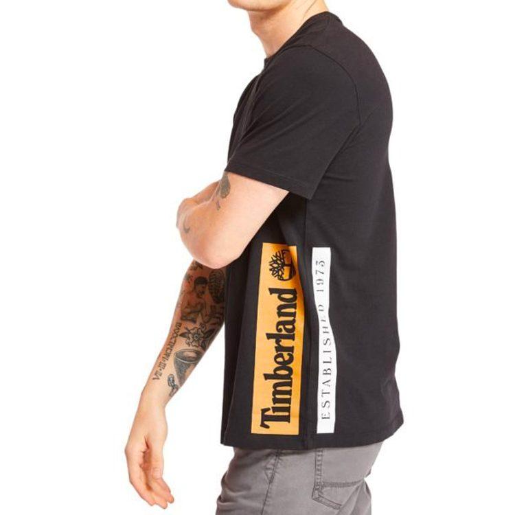 Timberland T Shirts Men's Black Crew Neck Moderate Straight Fit A22REP56