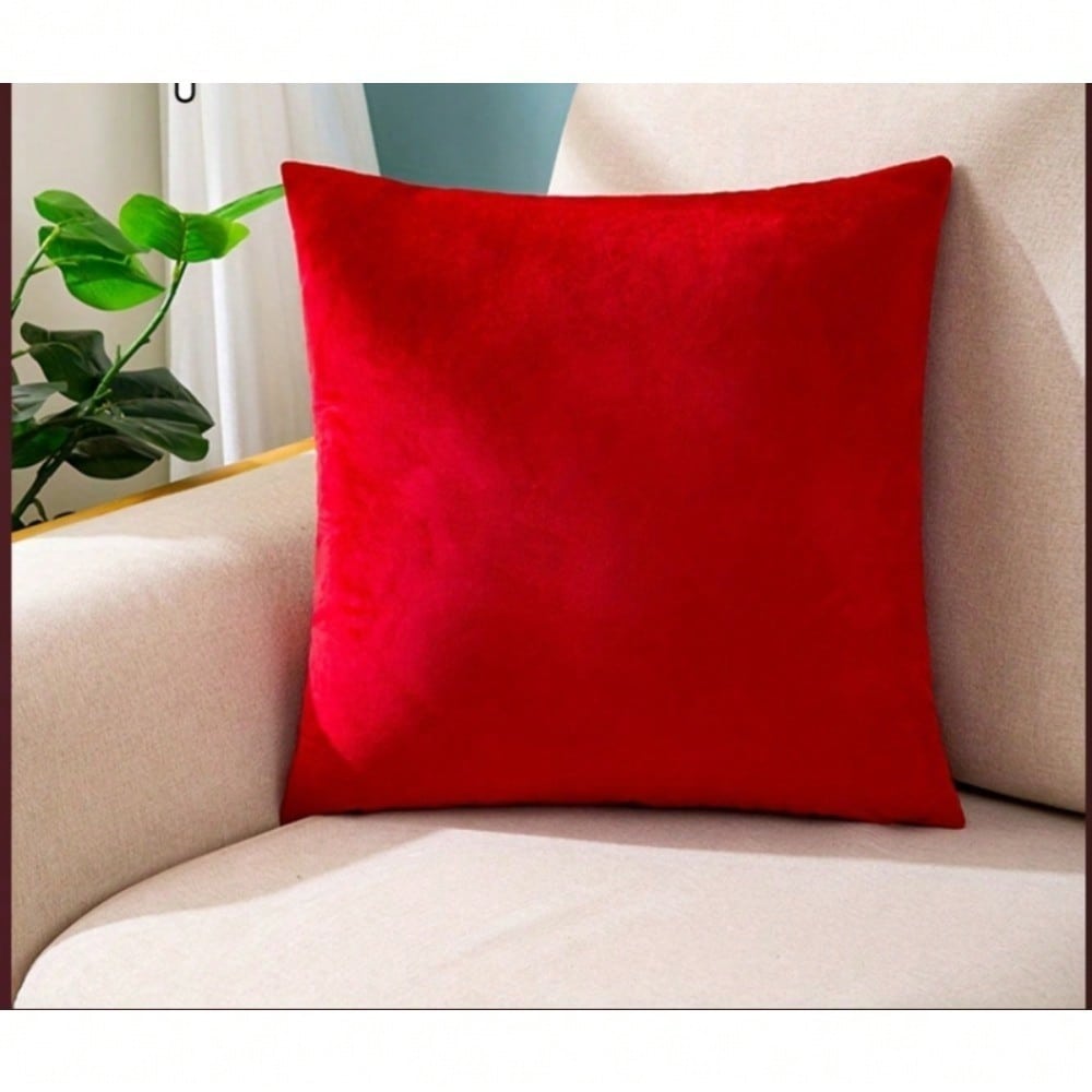 1pc Pillowcase, solid color pillowcase, home sofa cushion cover, unfilled pillowcase