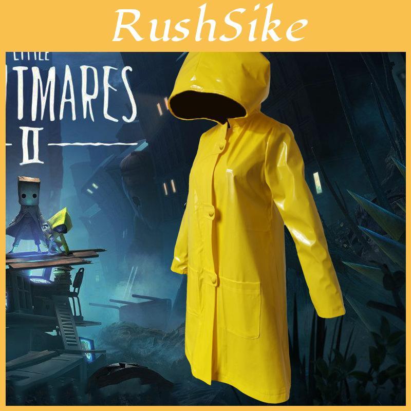 High Quality Waterproof Little Nightmares 2 Six Cosplay Costume Yellow Raincoat