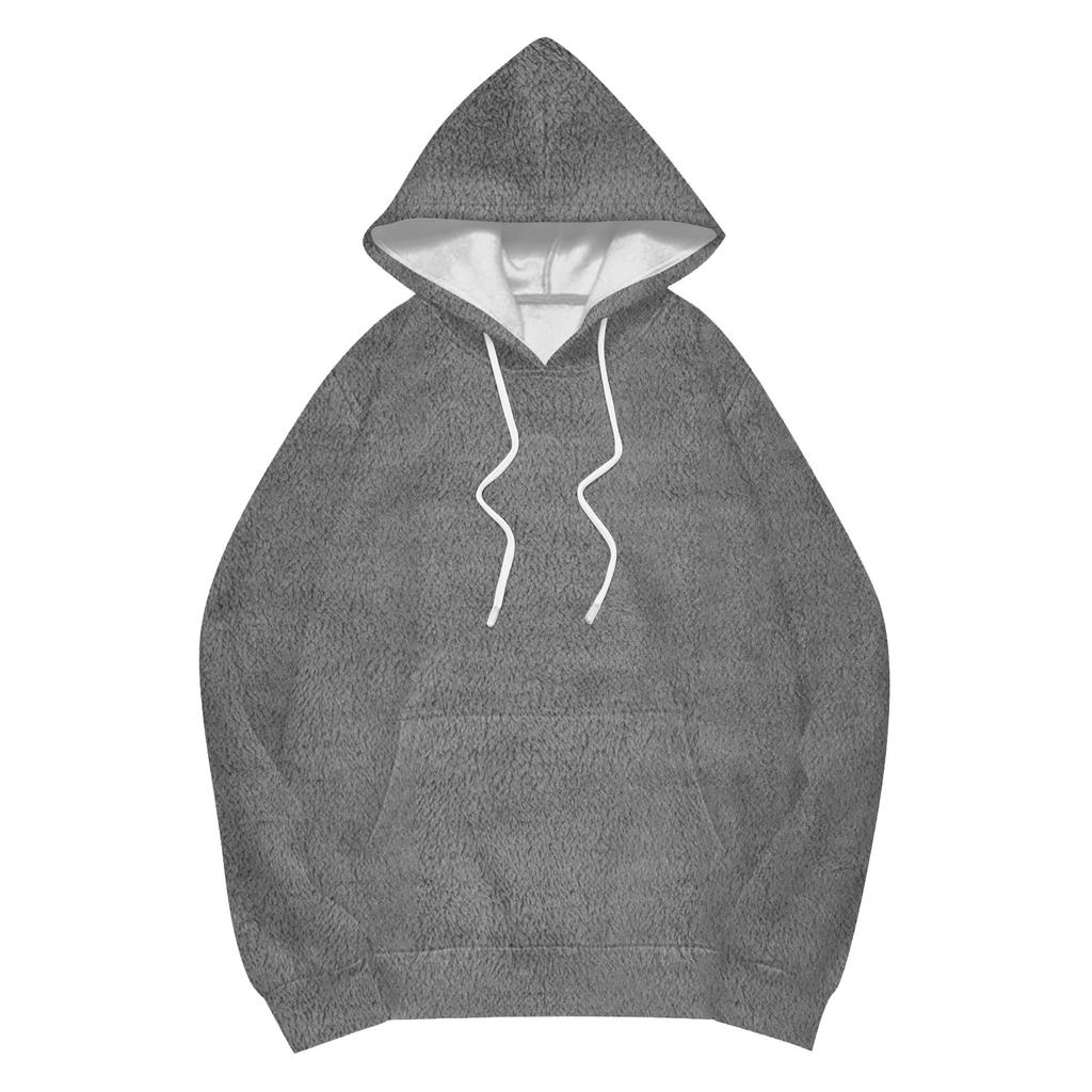 Women's Fashion Casual Long Sleeve Pullover Hooded Color Sweatshirt