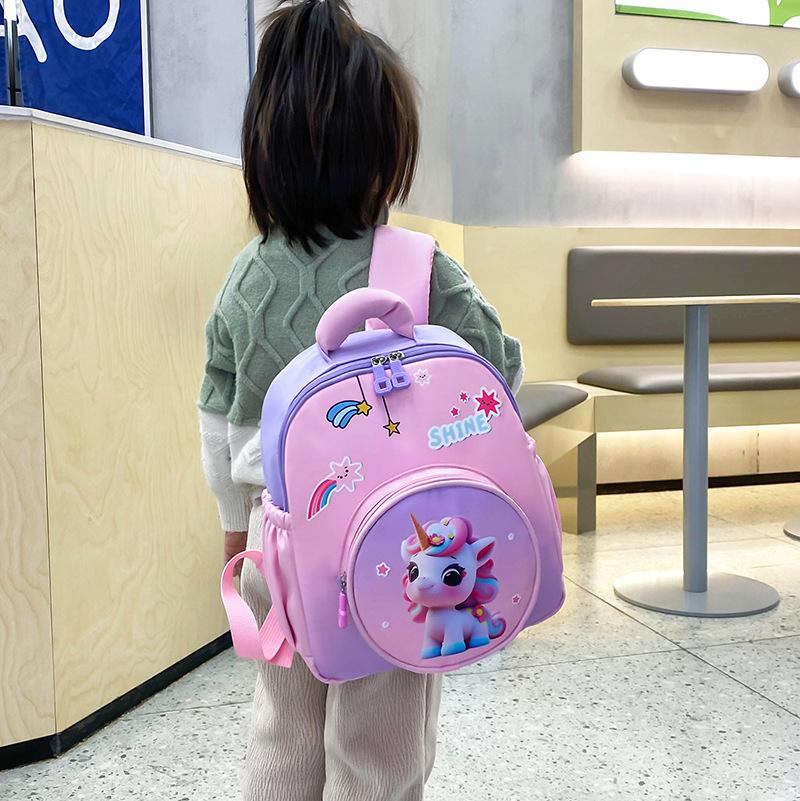 School bag children's cartoon printed backpack 3-5 years old children's backpack preschool boys and girls
