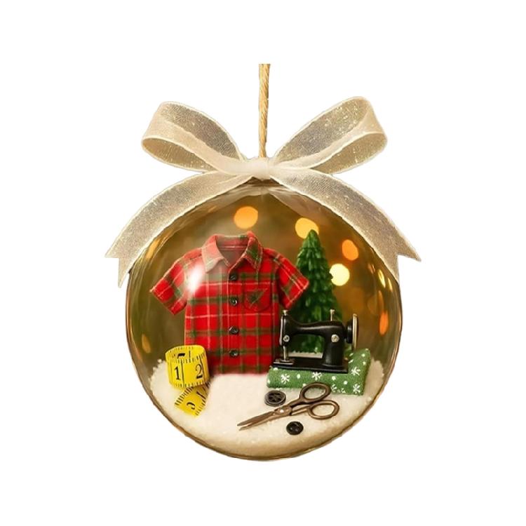  Elegant Christmas Decorative Ornament Christmas Hanging Sewing Balls Ornament For Tree Door And Window Decoration
