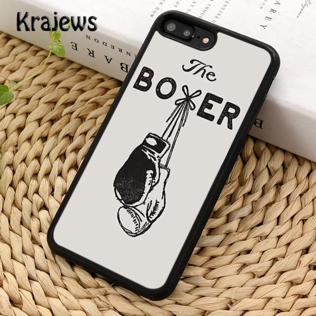 Krajews Boxing Gloves Hanging on a Wall Soft Phone Case For iPhone 17 Air 16 15 14 plus 11 12 13 pro max coque Fundas