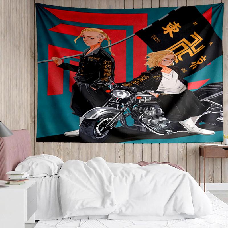 1PC Tokyo anime K-pop music group Tapestry Accessories for Bedroom,Livingroom, dormitory Room Wall Decor Fan Birthday Gifts