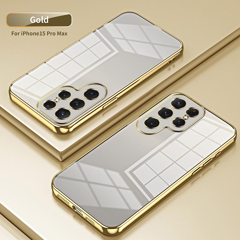 Applicable To Samsung S26Ultra Electroplated Glitter Mobile Phone Case S25Ultra Transparent S24Ultra Anti-drop Protective Case