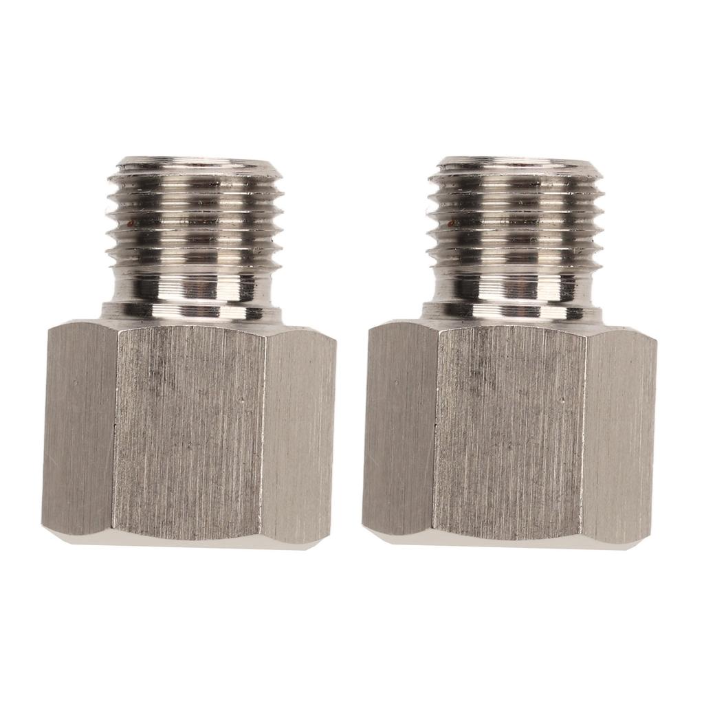 1 8in NPT Female to M10 X 1.0 Male Pressure Gauge Sender Adapter Stainless Steel Leakproof Universal for Cars
