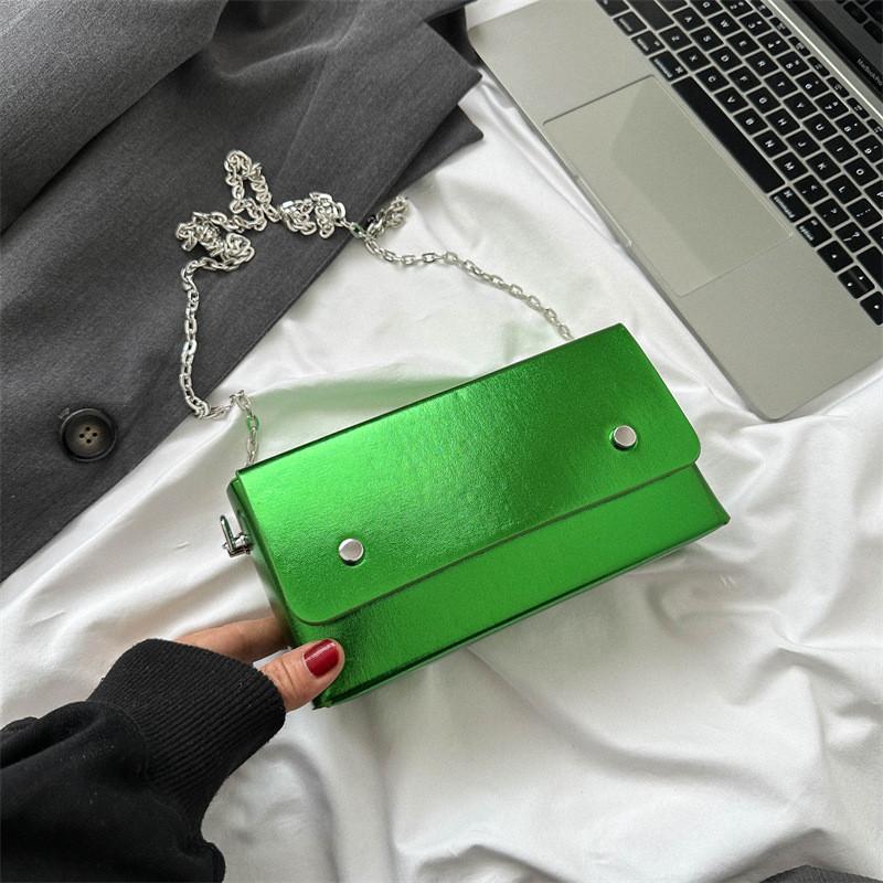 Trendy Chic Small Square Shoulder Bag For Women Stylish Pu Material Fall Fashion