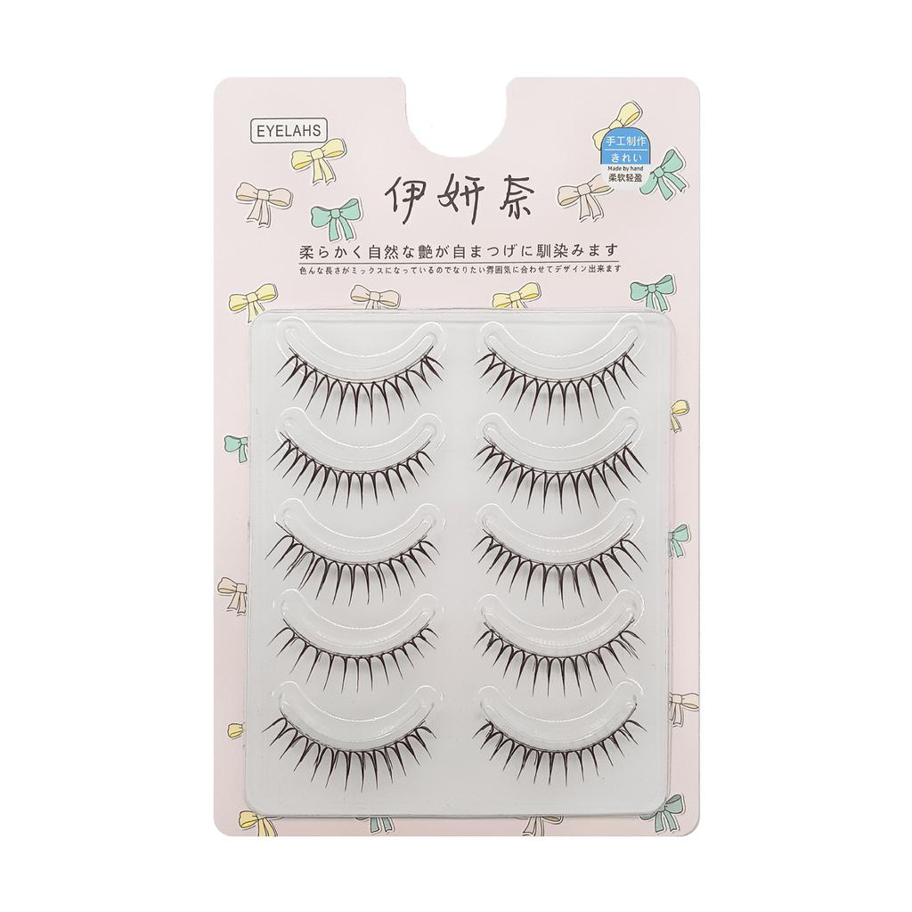 Korean Style Cluster False Eyelashes Natural Lengthening Effect For Eye Makeup