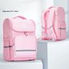 M&G Backpack, Lightweight Spine-Protecting for Grade 4-6, Urban British Style, Pink, 20L