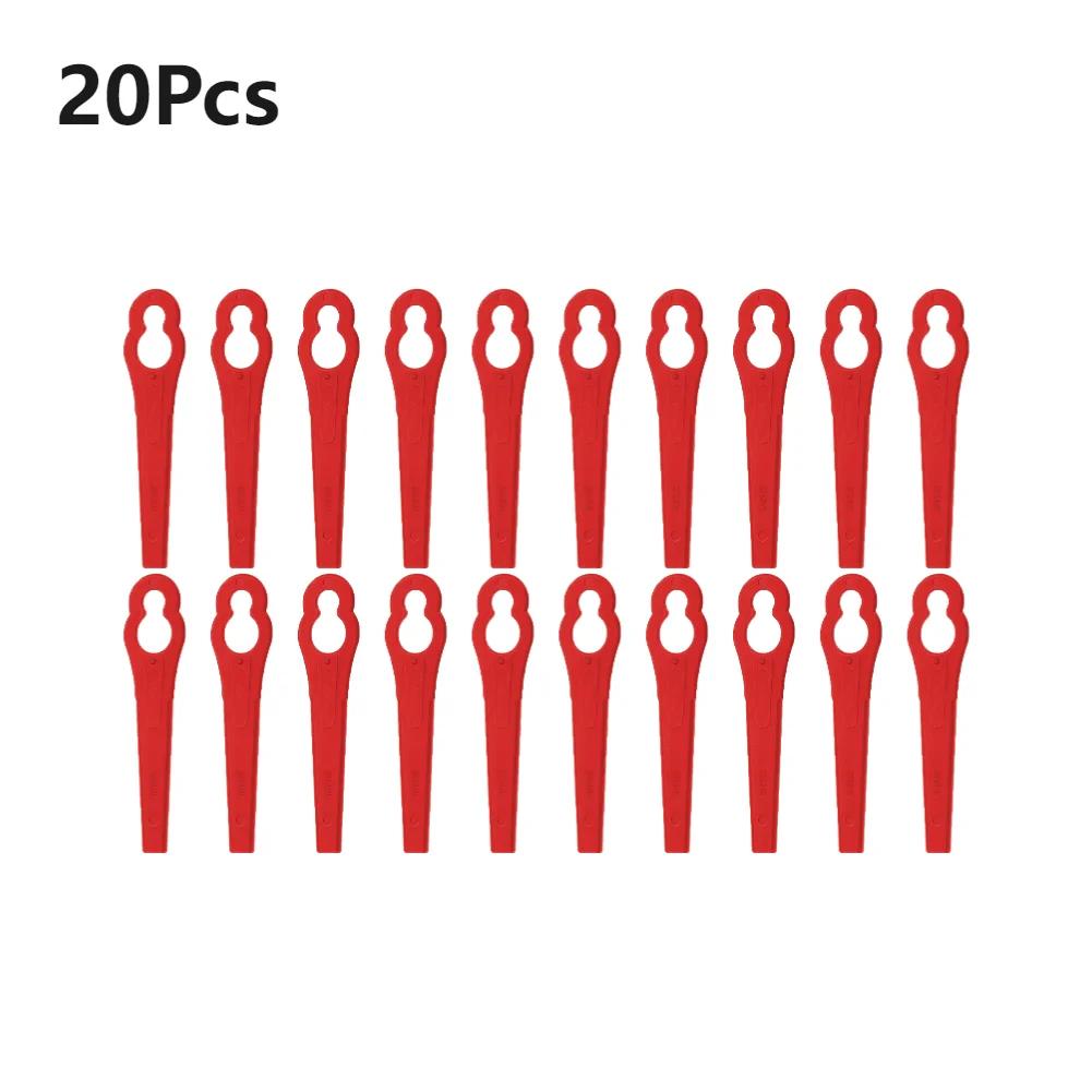 

20-200pcs Lawnmower Blades Plastic L83 Grass Cutting Blade Replacement Parts Mowing Machine Blade Garden Cordless Grass Trimmer
