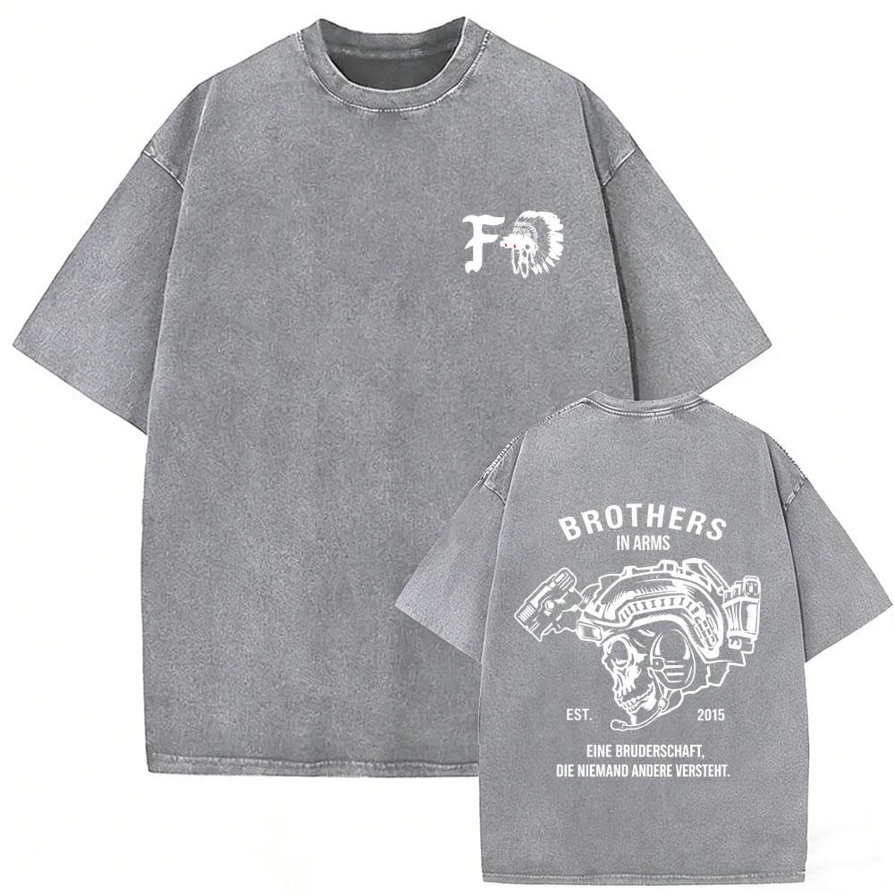 Washed Vintage Forward Observations Group Be Seeing You Print Tshirt Skeleton Graphic Tshirts Men Fashion Oversized T Shirts