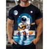 Hip-Hop-Stil Cartoon 3D-Druck Herren T-Shirt Sommer Lässig Alltags-Oberteil Urban Street Fashion Herren T-Shirts
