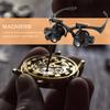 Magnifying Glass Glasses Loupes Magnifier Eyewear with LED Lighting Watch Repair 10/15/20/25x Optical Instrument