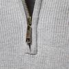 Gant Autumn and Winter Embroidery New Men's Semi Open Sweater Men's Long Sleeved Stand Up Collar Solid Color Versatile Casual Top
