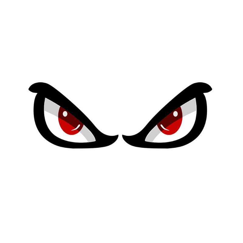 Car Rearview Mirror Reflective  Sticker 3d Shark  Eye  Pattern  Sticker Sticker For Automobile