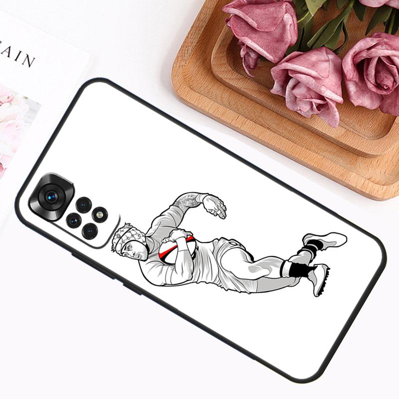 Rugby Case For Xiaomi Redmi Note 9 10 11 12 13 14 Pro 9S 10S 11S 12S Redmi 14C 13C 10C 12C Cover