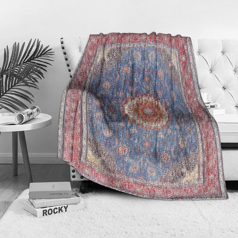 Vintage Ethnic Kilim Rug Traditional Persian Style Area Rug Decorative Floor Mat Bed Blanket Home Decor