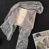 Korean Version Sunscreen Shawl Long Female Headscarf Casual Women's Lace Scarf