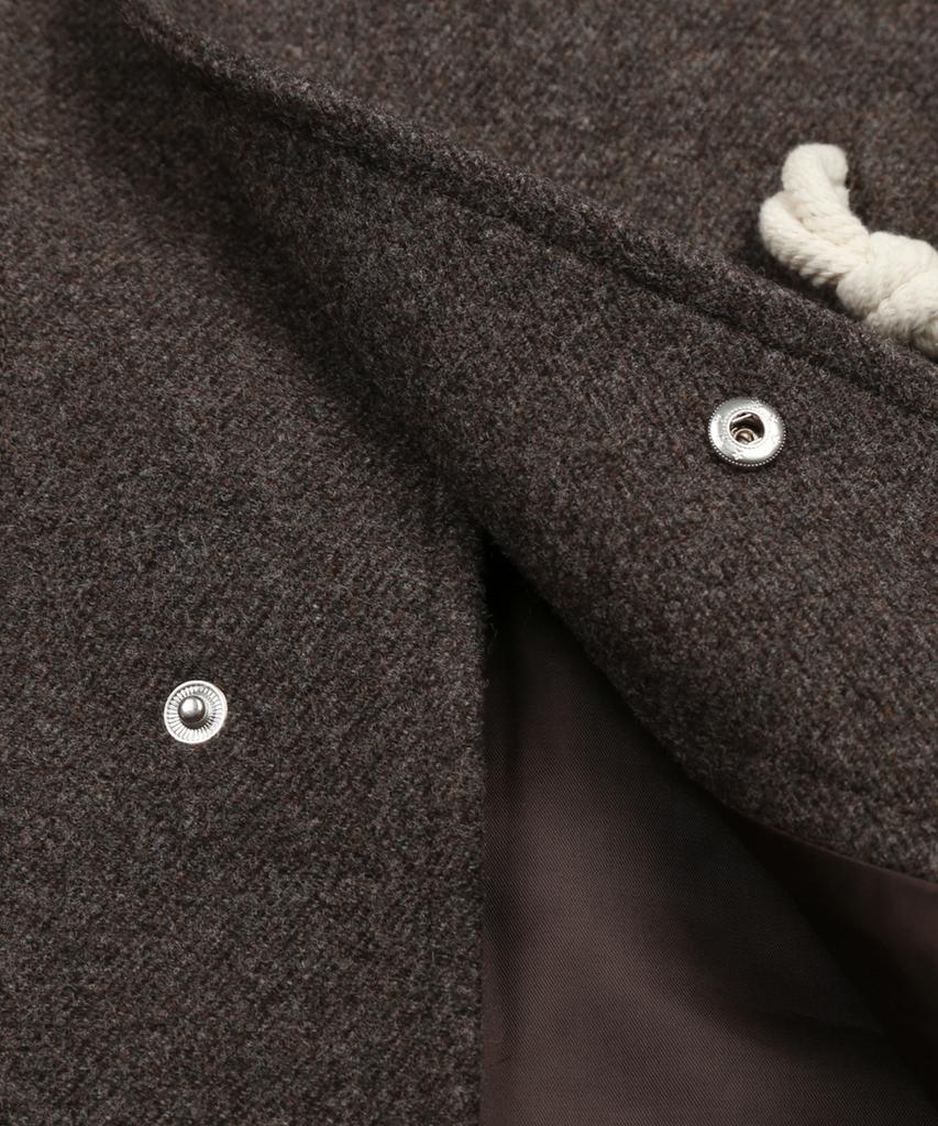 Trillion Unisex Balmacaan Duffle Long Coat (Brown)