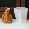 Buddhas Statue Silicone Candle Mould for Handmade Soap Gypsum Resin Aromatherapy Scented Candle Mould Desktop Decorations