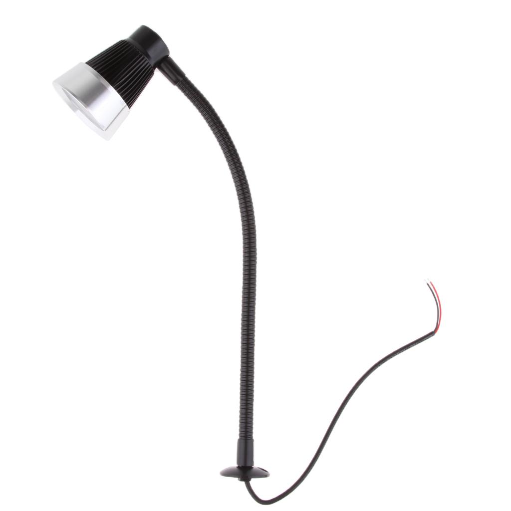 Flexible Gooseneck LED Reading Chart Light Adjustable Marine RV Bedroom Lamp Interior Lighting for Bedside Home Office