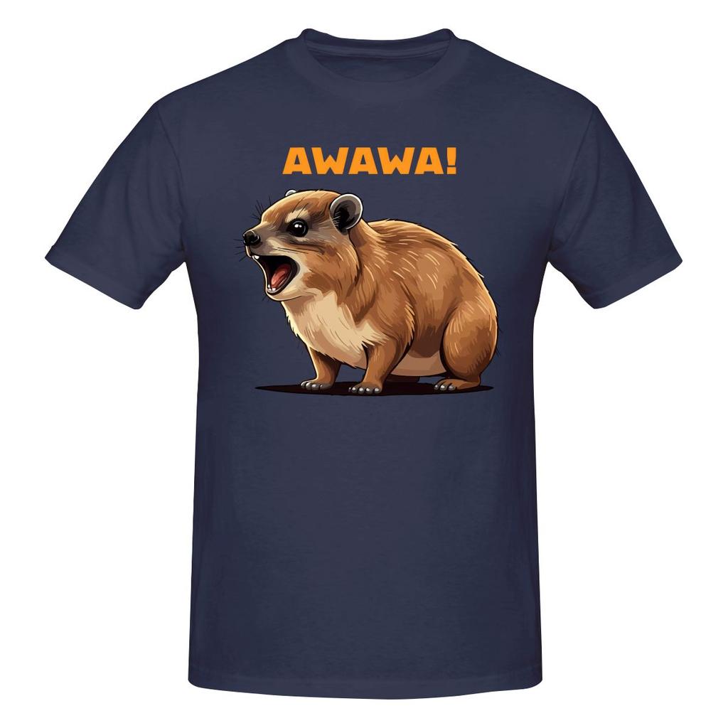 Lustiger Klippschliefer-Liebhaber Awawa Lustiges Murmeltier Dassi Unisex Bedrucktes T-Shirt Unisex T-Shirts