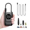 Mini Portable 150PSI Air Compressor with Gauge & Valve Adapter for Car & Bike Handheld Tire Inflator Rechargeable