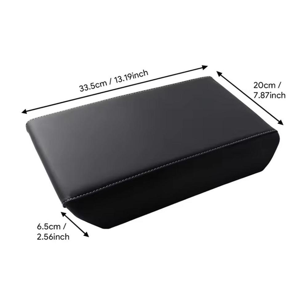 TPE Soft Case Car Center Console Arm Rest Lid Auto Armrest Box Pad For Tesla Model 3/Y Dustproof Latch Protect Cover Accessories