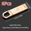 6Pcs Universal Zipper Pull Detachable Replacement Zipper Head Puller Easy Install Metal Zipper Tab Slider Pullers Clothing Use