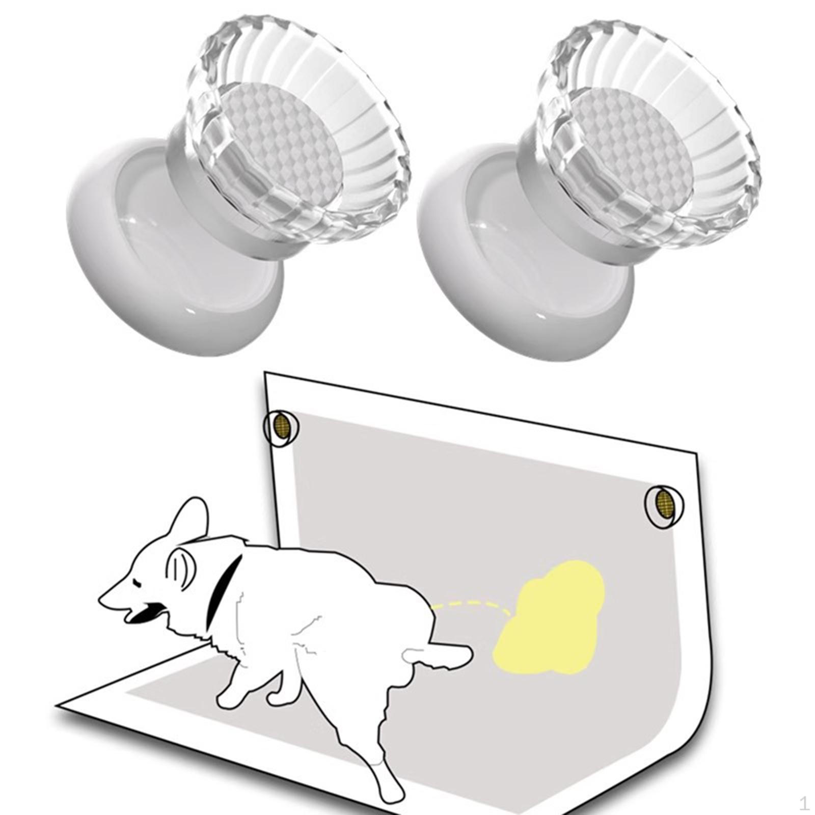 

2 Pieces Dog Pee Pad Holder Fixing Buckle Indoor ,Easy Cleanup,Easy to Use,Secure latch Training білий