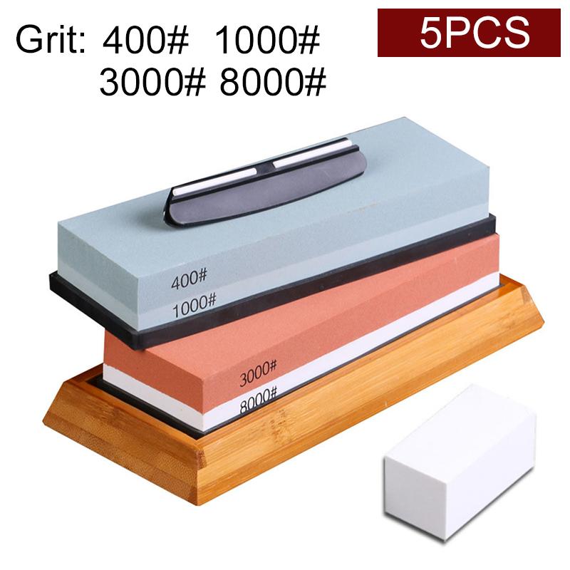 Sharpening Stone Knife Professional Sharpener Whetstone Dual Side Set Grinding Shapner Water Wetstone Kitchen Accessories Tool