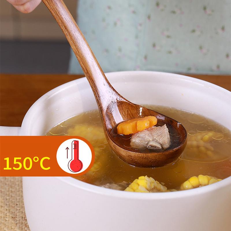 Cooking Spatula Set Non Stick Pan Special Stir Fry Spatula Heat Resistant Wooden Soup Spoon Reusable Rice Scoop for Kitchen