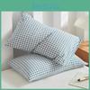 Set Pure Of Cotton 2 Yarndyed Pillowcases 48x74 Cm Singleperson Washed Cotton Pillow Covers